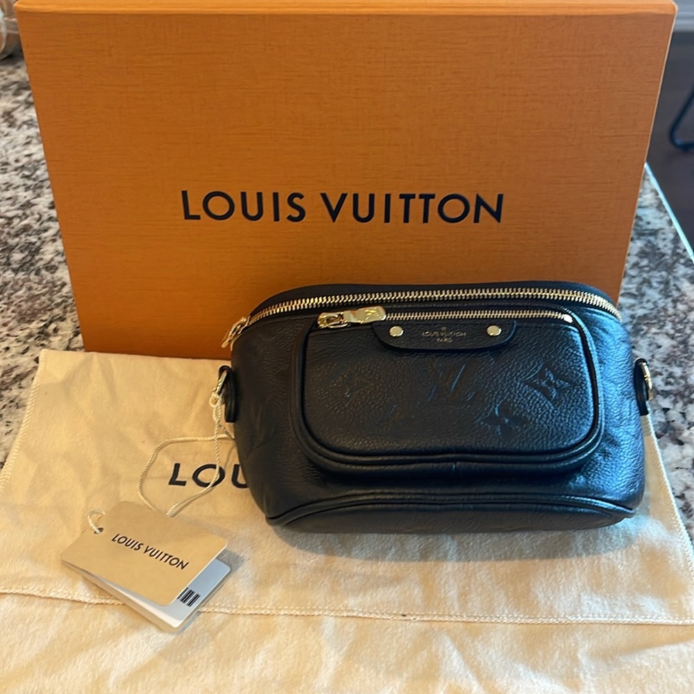 Louis Vuitton Mini Bumbag black empreinte